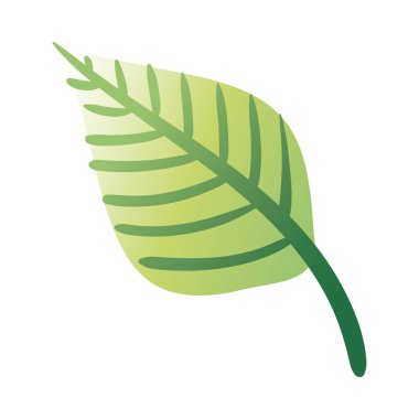 Yaprak bitkisi el çizim biçimi simgesi