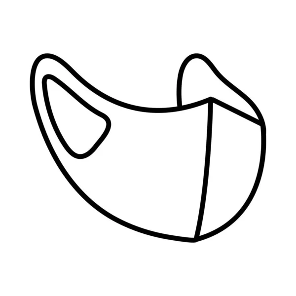 Maska medyczna respiratory akcesoria linii stylu ikona — Wektor stockowy