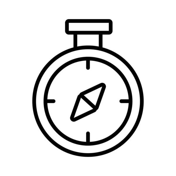 Χρονόμετρο χρονόμετρο γραμμή στυλ εικονίδιο — Διανυσματικό Αρχείο