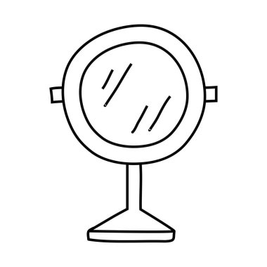 ayna makyaj çizgisi biçimi simgesi