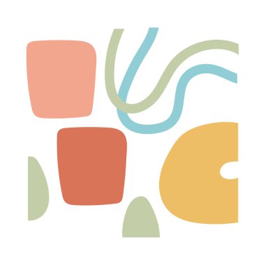 çağdaş sanat eseri el çizimi biçim simgesi