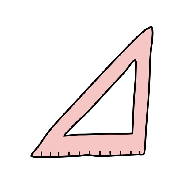 Ícone de estilo de forma livre de regra triangular —  Vetores de Stock