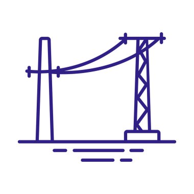 elektrik çizgileri satır biçimi simgesi