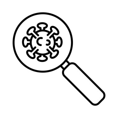 covid19 virüs parçacık çizgisi biçimi