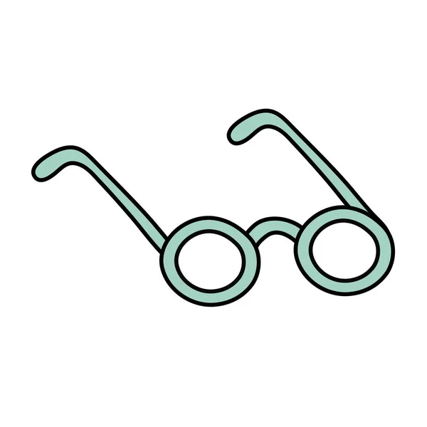 Bril accessoire vrije vorm stijl icoon — Stockvector