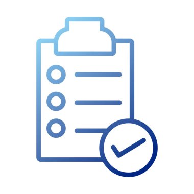 kontrol listesi panosu gradyan biçimi simgesi