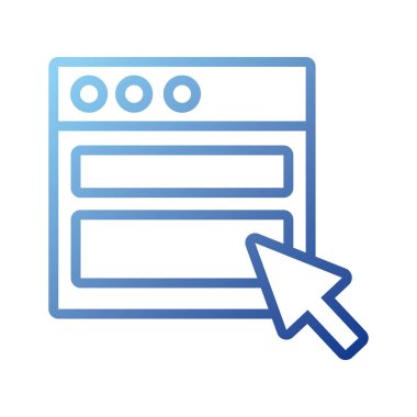 Web sayfası gradyan biçimi simgesi