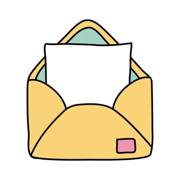 Envelope correio ícone de estilo formulário livre postal — Vetor de Stock