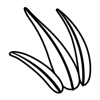 Yaprak parmaklı satır biçimi simgesi