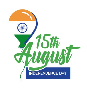 Hindistan 'ın bağımsızlık günü balon helyum düz stiliyle kutlanıyor