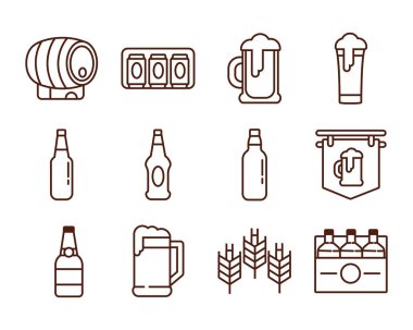 Uluslararası bira günü simgeleri paketi