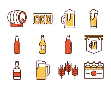 Uluslararası bira günü simgeleri paketi