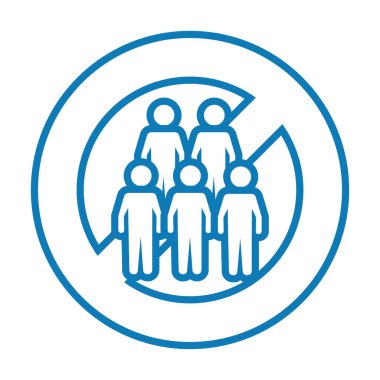 Covid19 sinyali ve önleme yöntemi için kalabalıktan kaçının