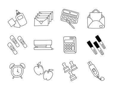 hatıra defteri kümesi simgeleri demeti