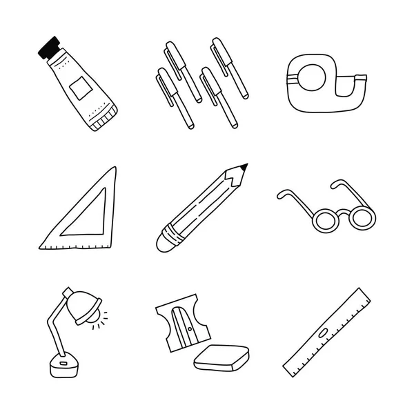 Paquet de scrapbooking set icônes — Image vectorielle