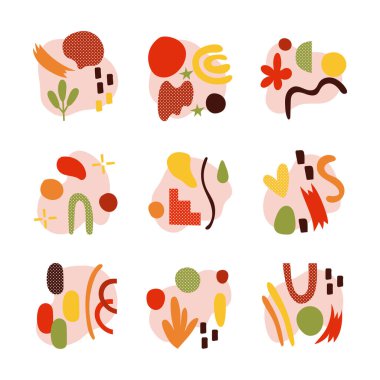 Çağdaş sanat eserlerinin demeti simgeleri