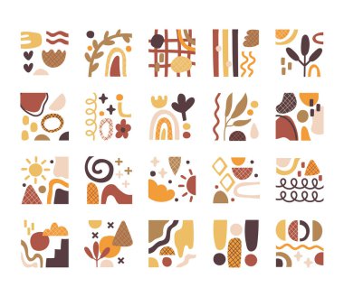 Çağdaş sanat eserlerinin demeti simgeleri