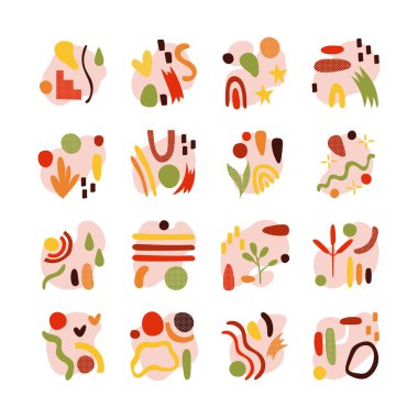 Çağdaş sanat eserlerinin demeti simgeleri