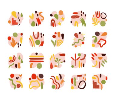 Çağdaş sanat eserlerinin demeti simgeleri