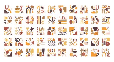 Çağdaş sanat eserlerinin demeti simgeleri