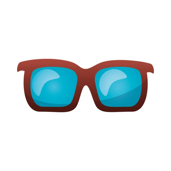 Icono gafas aisladas diseño vectorial — Vector de stock
