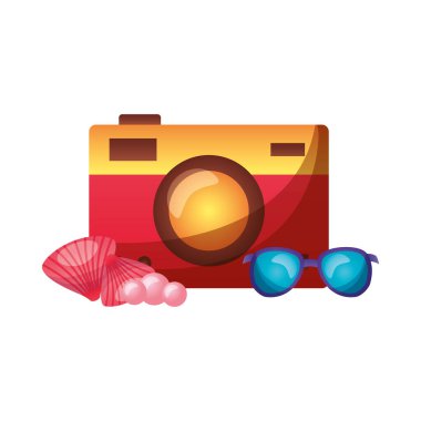 kamera kabukları ve gözlük vektör tasarımı