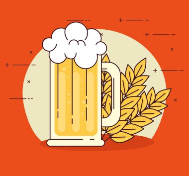 Çivili bira kupası.