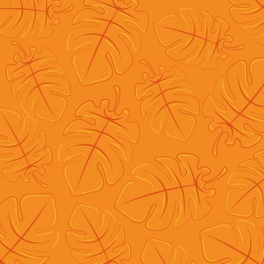 arkaplan portakalı tropikal yapraklar, yaz tropikal yaprakları, yaz arkaplanı