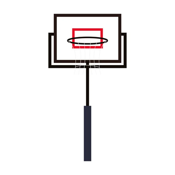 Basketball hoop icon on white background — Stock Vector