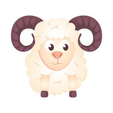 Beyaz arka planda keçi hayvanı