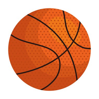 Beyaz arkaplanda basketbol topu simgesi