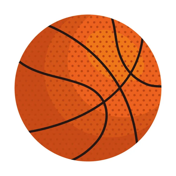 Basketballsymbol auf weißem Hintergrund — Stockvektor