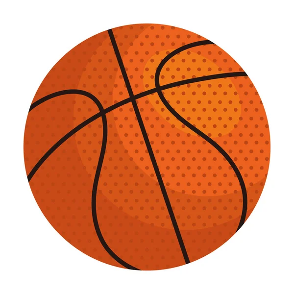 Basketballsymbol auf weißem Hintergrund — Stockvektor