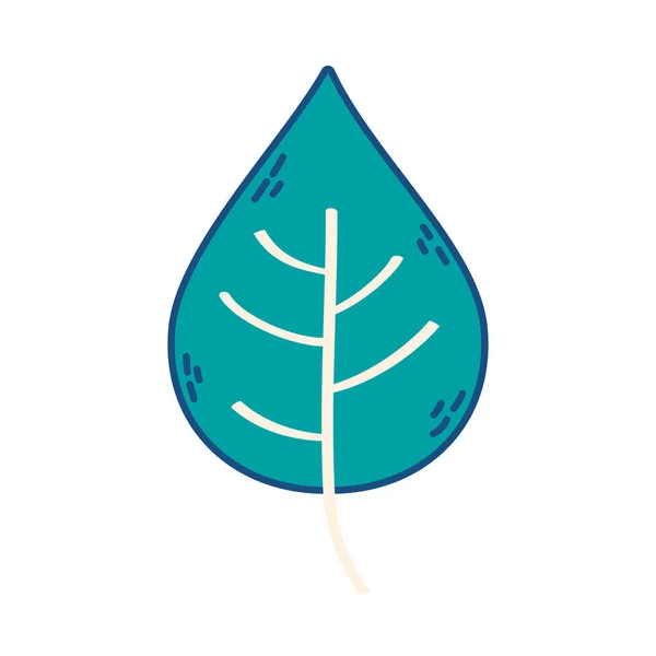 Ecology nature leaf foliage icon — Stock Vector