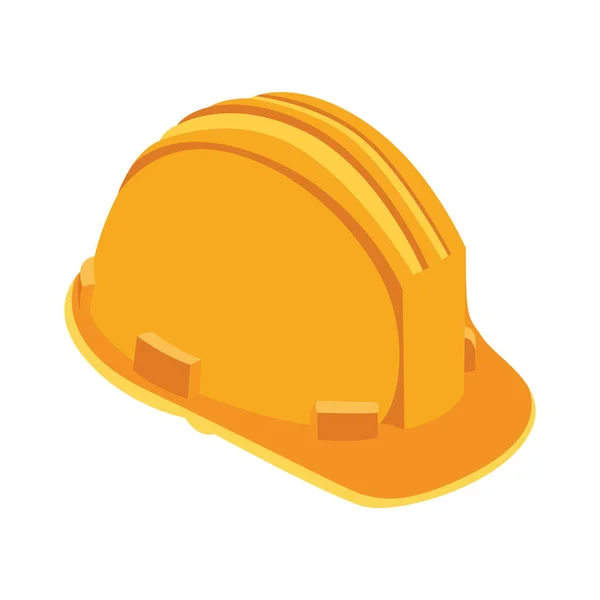 Construction helmet accessory isolated icon — Stock Vector