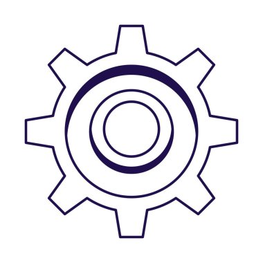 dişli makine aracı izole edilmiş simge