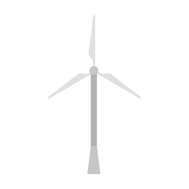 İzole eko rüzgar değirmeni vektör tasarımı