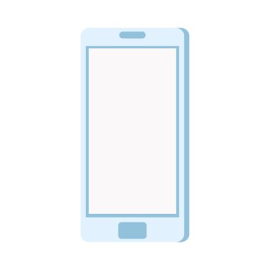 İzole edilmiş beyaz akıllı telefon vektör tasarımı