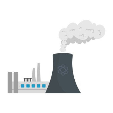 baca ve duman vektör tasarımlı fabrika