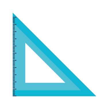 İzole edilmiş cetvel vektör tasarımı