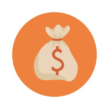 Dolar para çantası vektör tasarımı