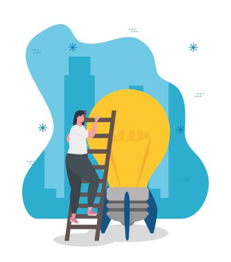 Ampul roket tasarımı başlatılan merdivendeki kadın