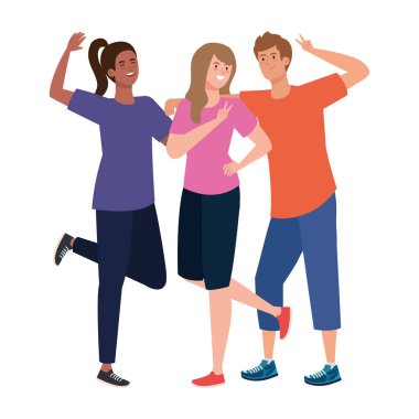 Kadın ve erkek vektör tasarımı