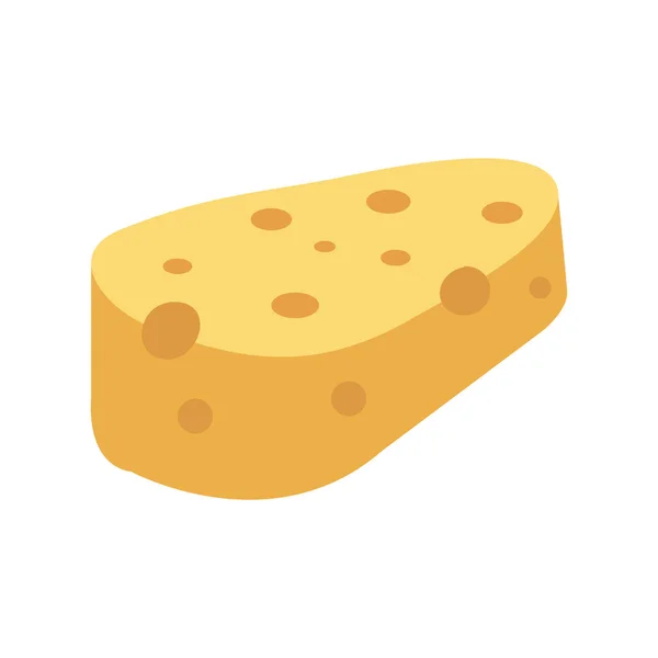 Diseño de vectores de icono de queso aislado — Vector de stock