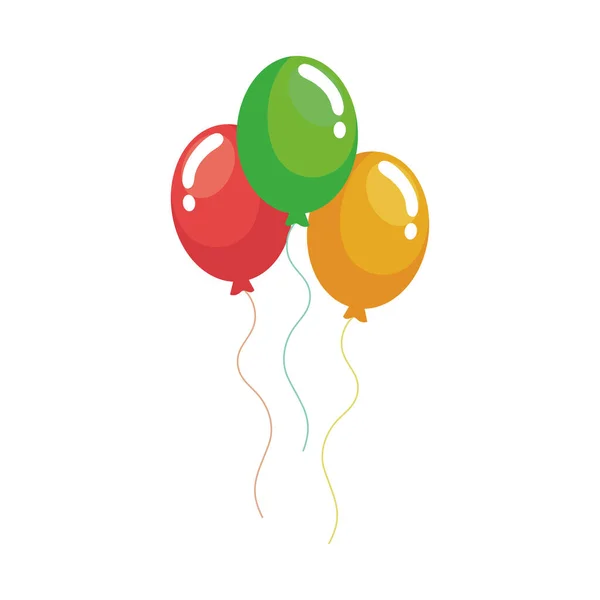 Isolated party balloons vector design — Stock Vector