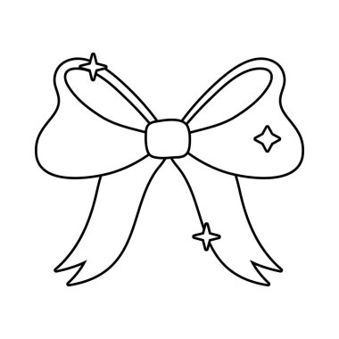 şirin yay kurdele çizgi simgesi