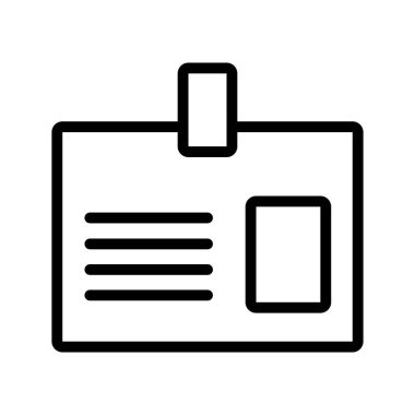 Kimlik güvenlik satırı biçimi simgesi