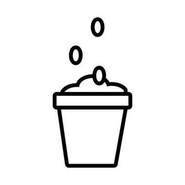 Seramik çömlek hattı biçiminde yağmur damlaları