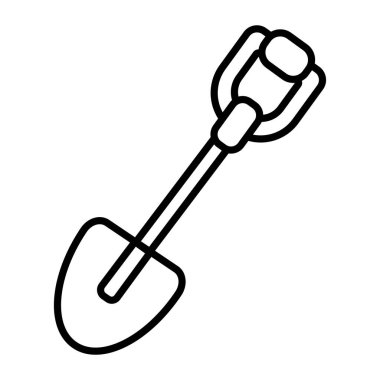 Kürek bahçe aracı satır simgesi