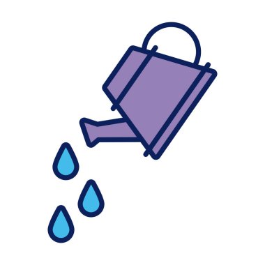 Su püskürtme kabı bahçe aracı hattı ve doldurma biçimi